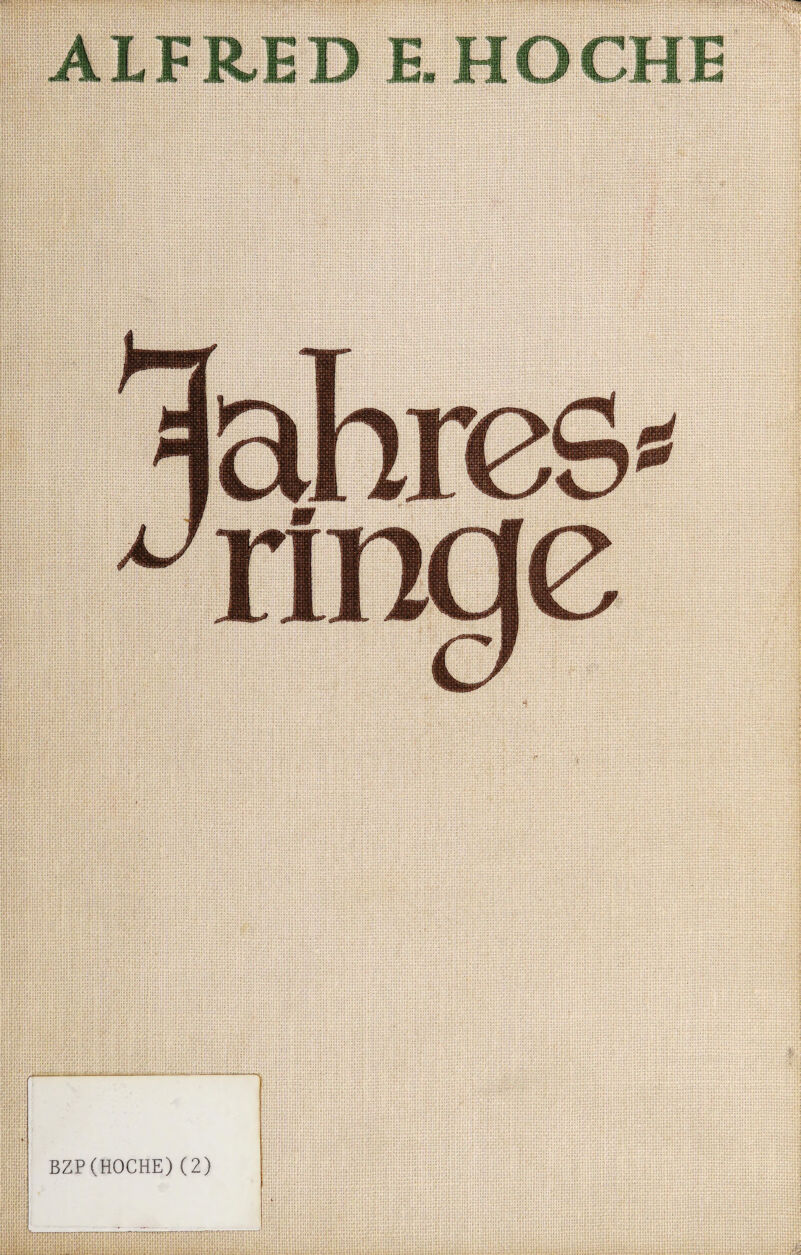 ALFRED E. HO CHE Jahres ringe m BZP(HOCHE)(2)