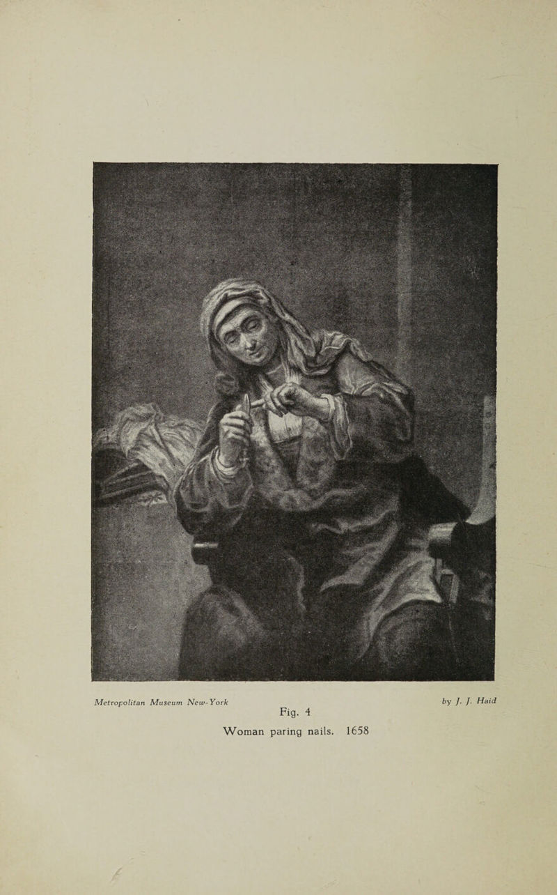 Metropolitan Museum New-York Woman paring nails. 1658 by J. J. Haid
