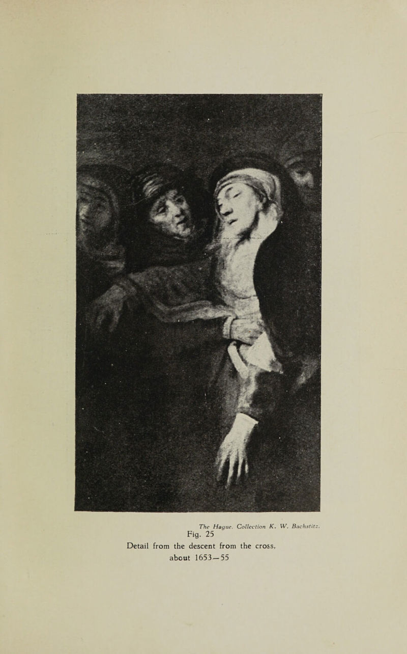 The Hague. Collection K. XV. Bachstitz, Fig. 25 Detail from the descent from the cross,