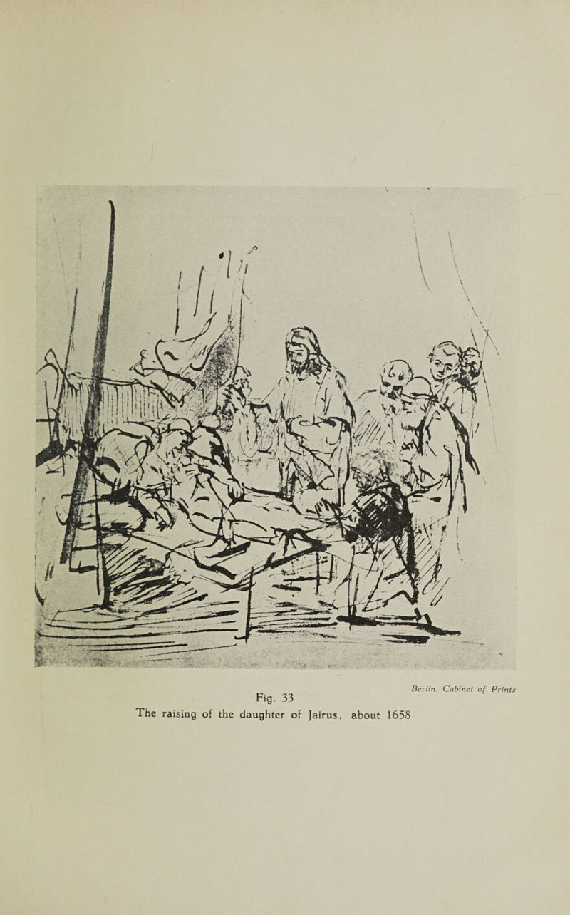 Fig. 33 The raising of the daughter of Jairus, about 1658 Berlin. Cabinet of Prints