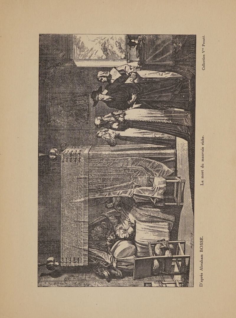 apres Abraham BOSSE. La mort du mauvais riche.