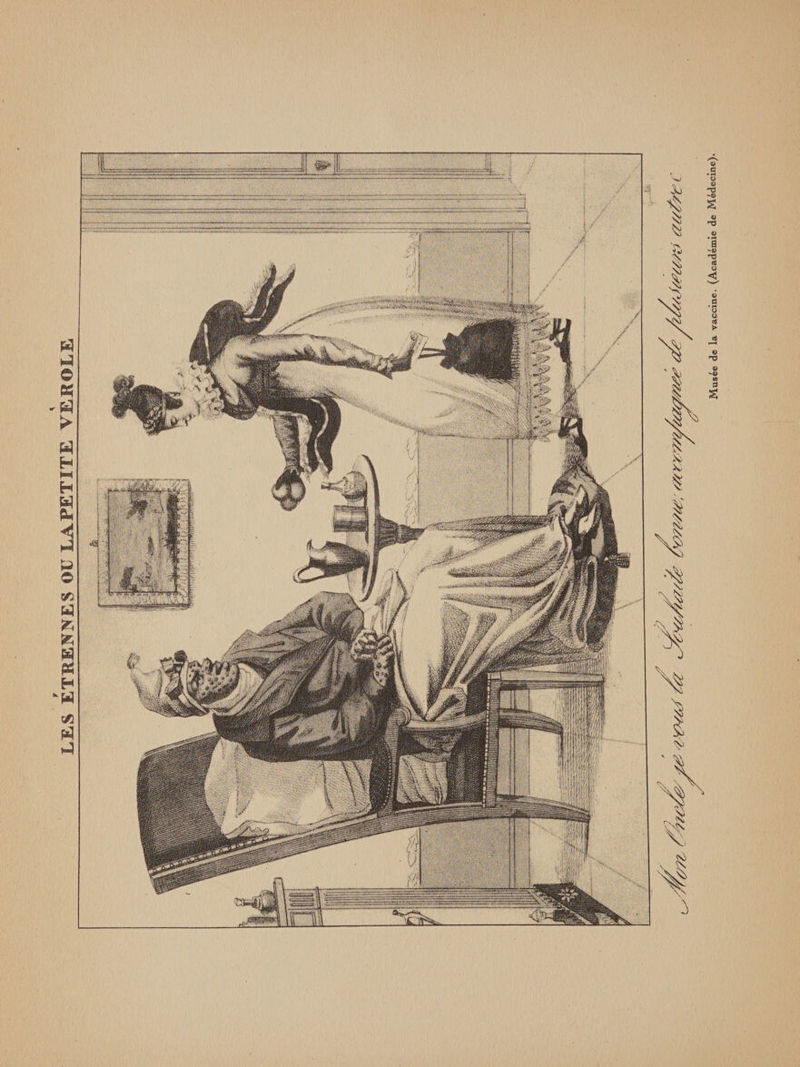 LES ETRENNES OU LAPETITE VEROLE Musée de la vaccine. (Académie de Médecine).
