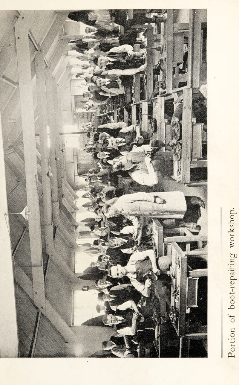 Portion of boot-repairing workshop.