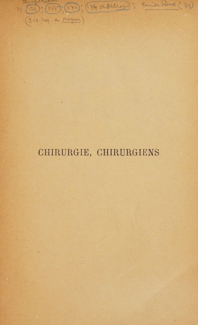 a\*r&gt;vw :x y CHIRURGIE, CHIRURGIENS