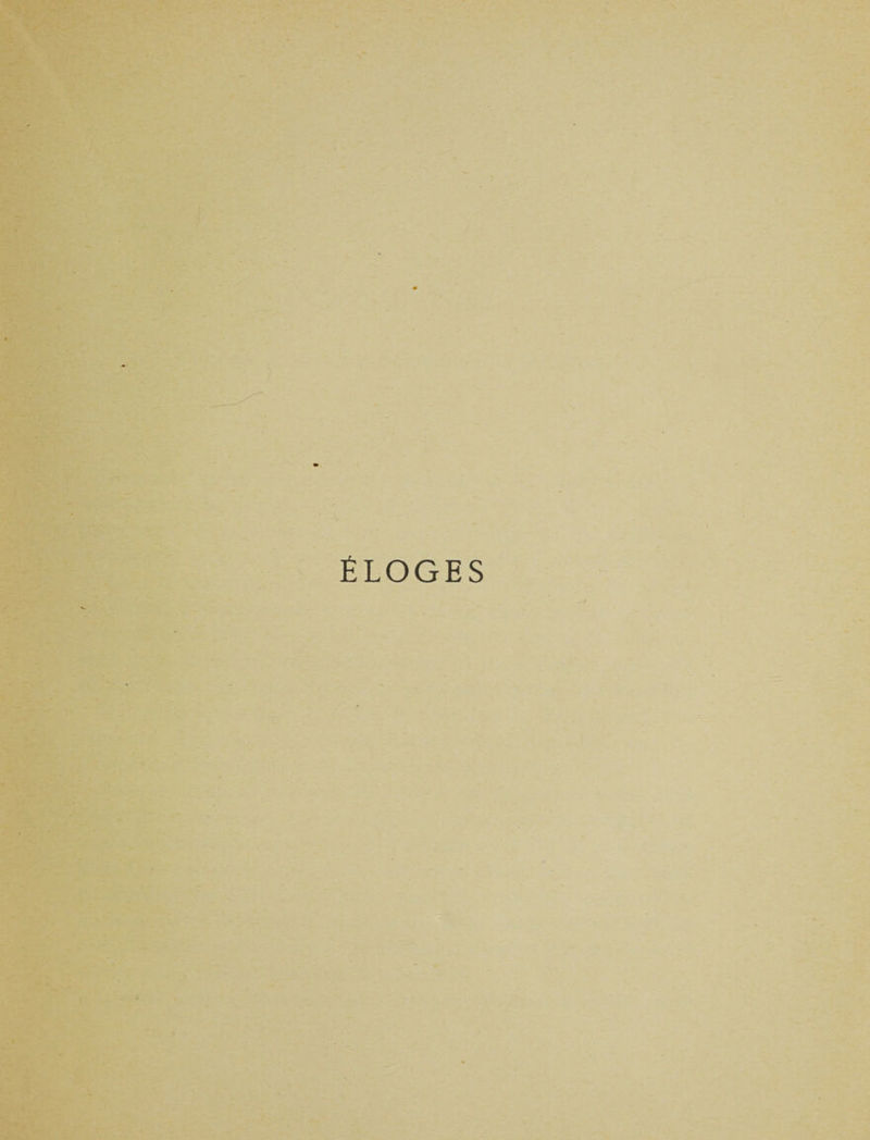 ÉLOGES