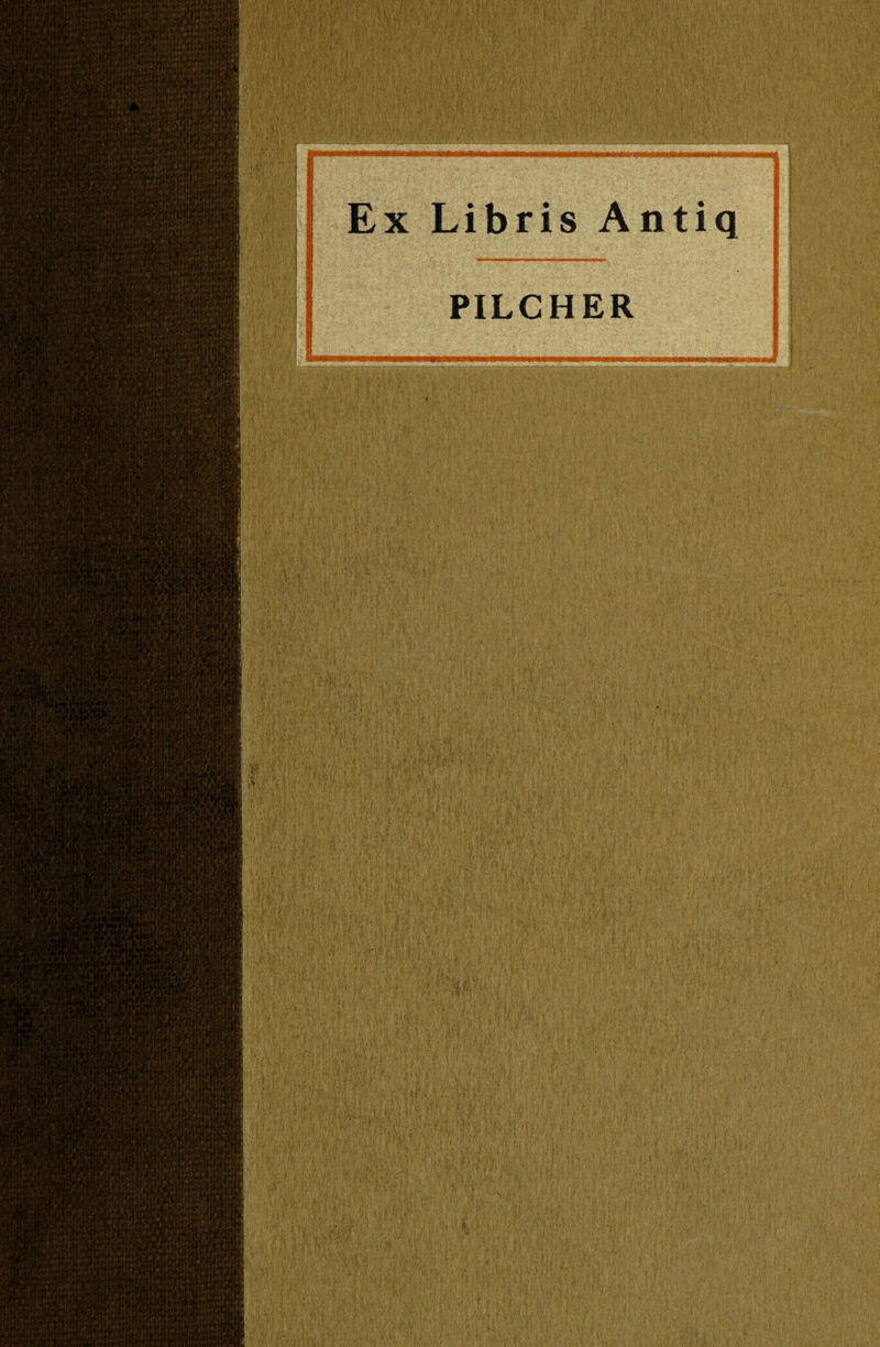Ex Libris Antiq PILCHER