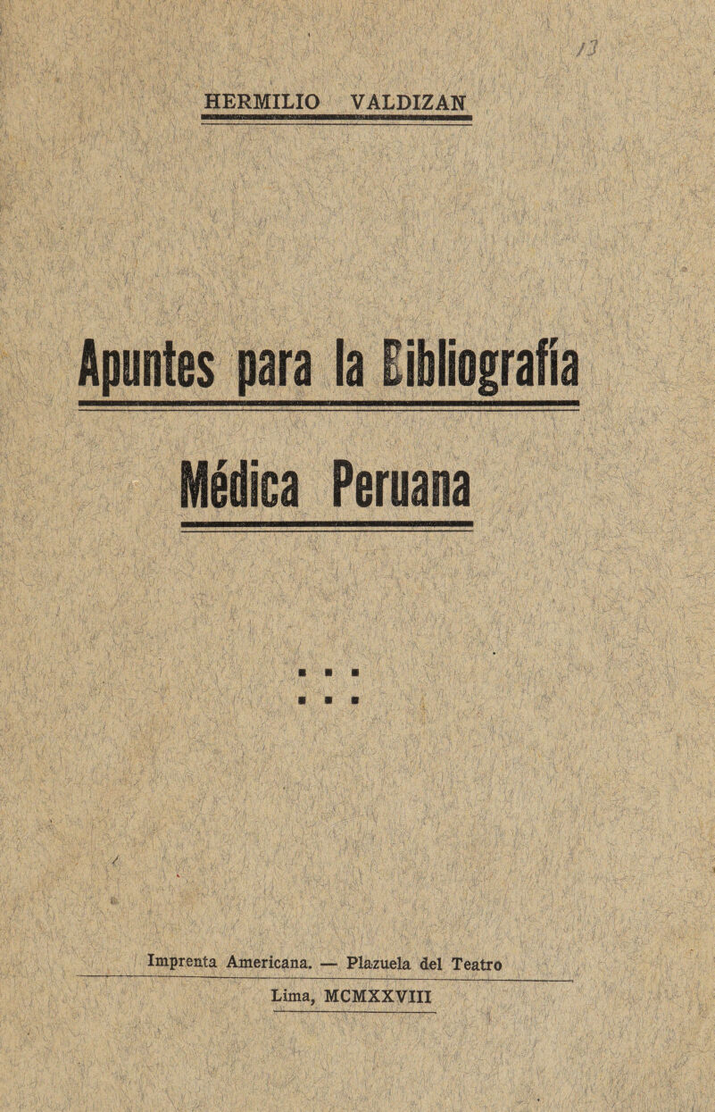 ■ * ■ ■ ■ ■ ¿ Imprenta Americana. — Plazuela del Teatro