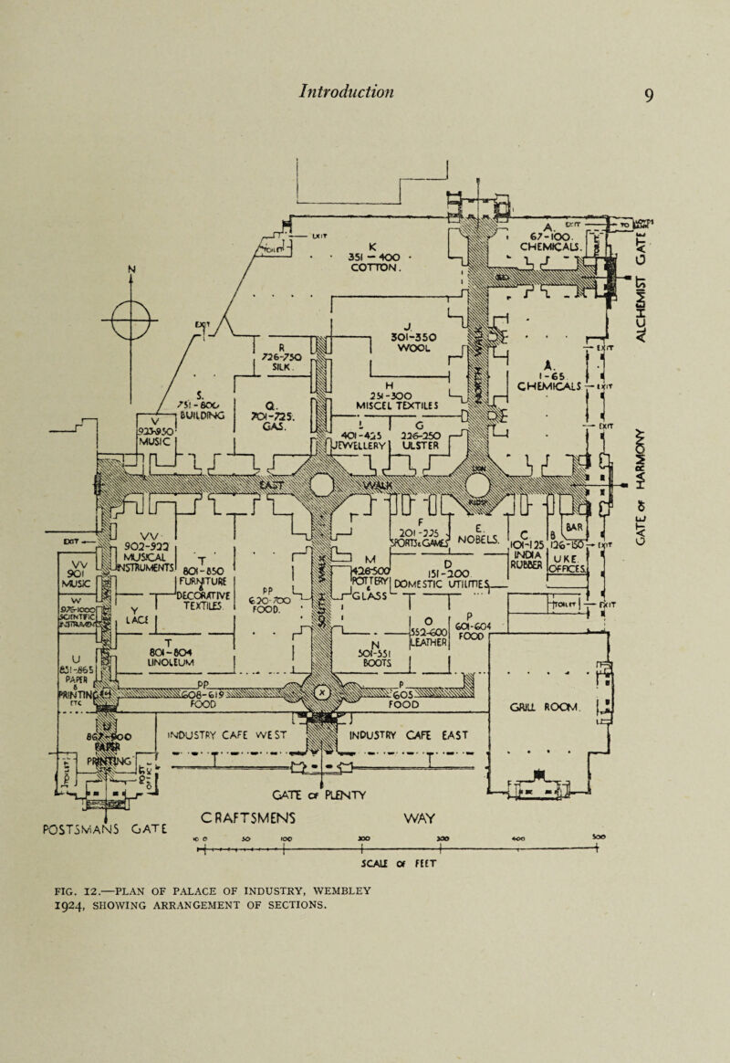 POSTSfvlANS CATE *o o GATE or PLENTY CRAFTSMENS 50 JOO 1 -T— JOO K» SO© -+ 5CAH Of fffT I924, SHOWING ARRANGEMENT OF SECTIONS. GATE of HARMONY ALCHEMIST GATE