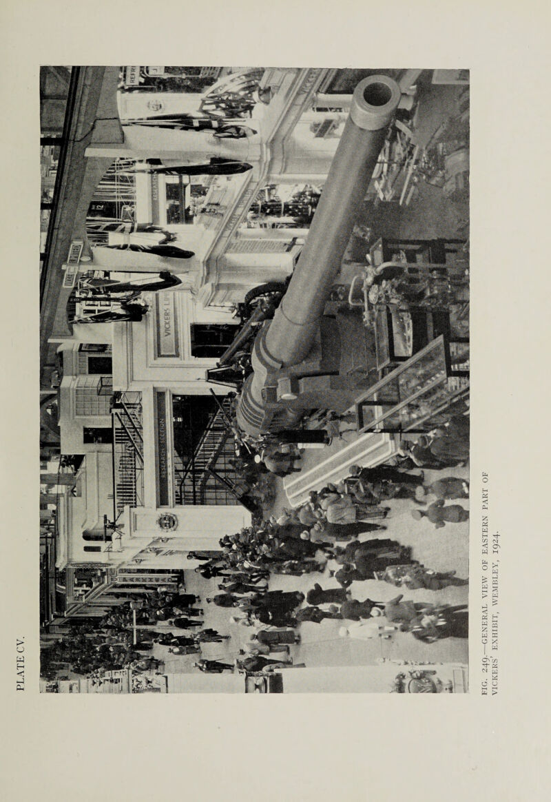 FIG. 249.—GENERAL VIEW OF EASTERN PART OF VICKERS' EXHIBIT, WEMBLEY, 1924.