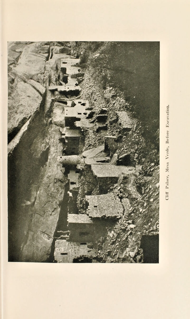 Cliff Palace, Mesa Verde, Before Kxeavation.