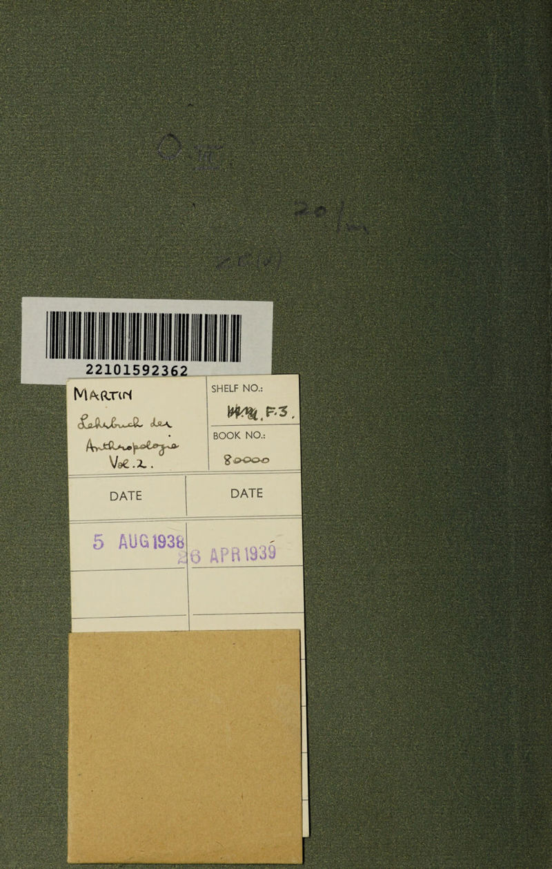 SHELF NO.: BOOK NO DATE DATE 1 I t&gt; AUG 1938 q ftpB1939 |