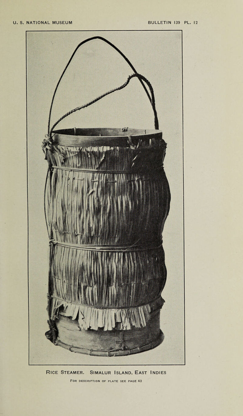 Rice Steamer. Simalur Island, East Indies