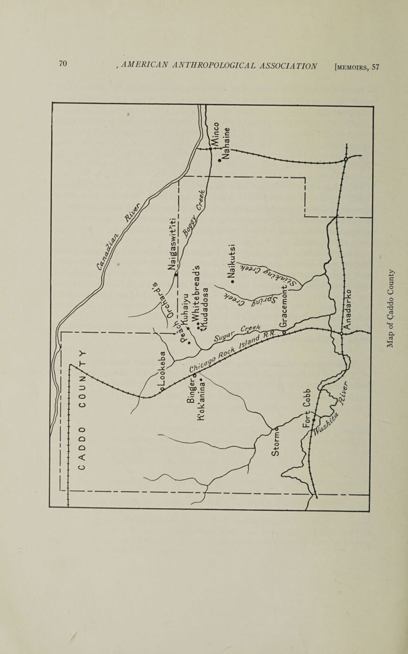 CADDO Map of Caddo County