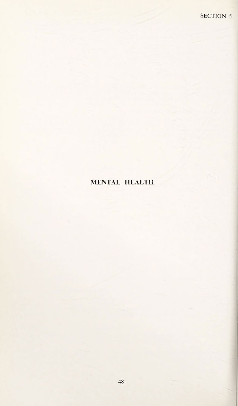 MENTAL HEALTH