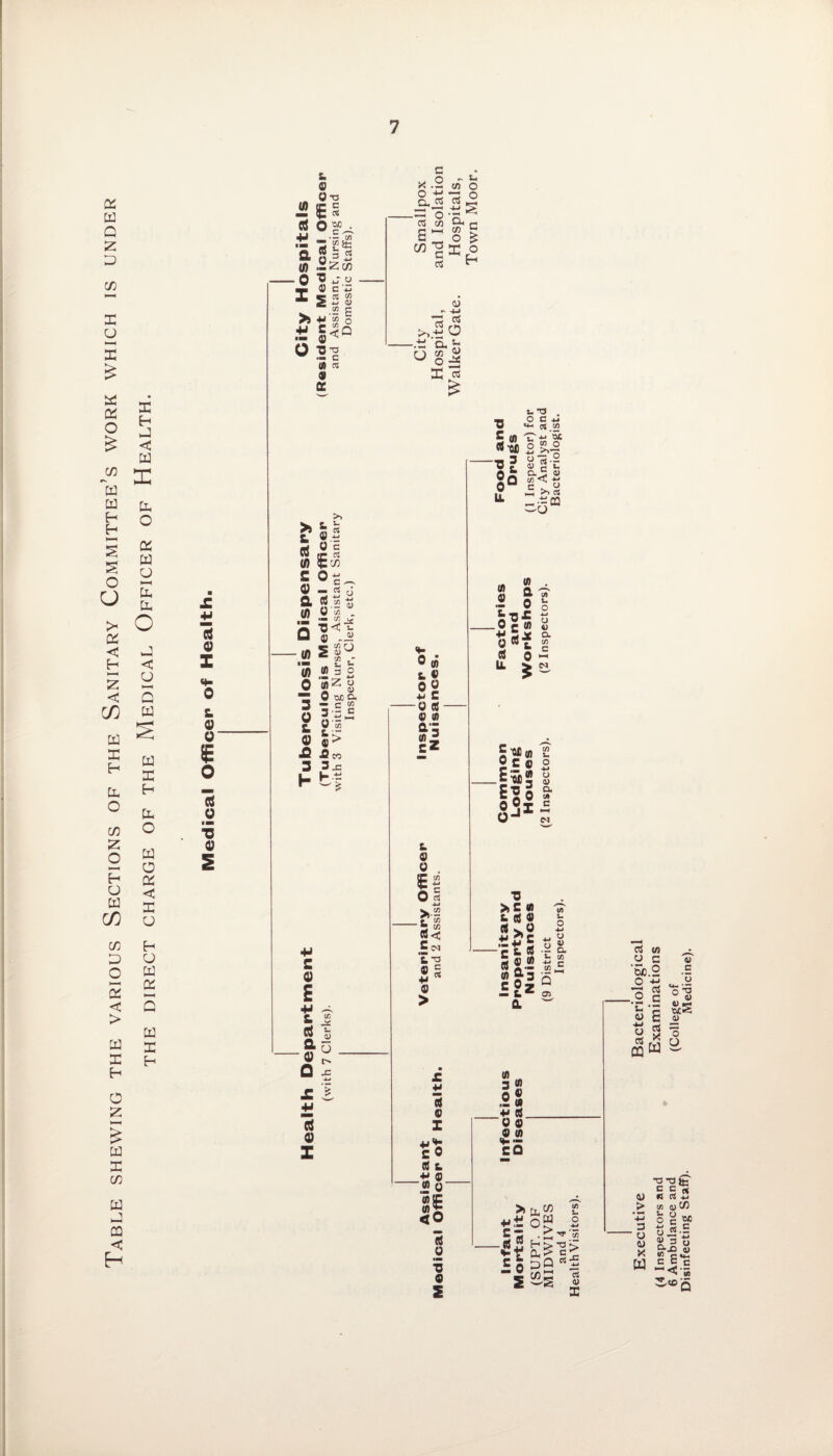 Table shewing the various Sections of the Sanitary Committee’s work which is under THE DIRECT CHARGE OF THE MEDICAL OFFICER OF HEALTH. £ 75 9 z o & 9 9 E Ctf 0 ■5 9 2 0 0T3 J2 £§ rt o “ a (0 -o z _•— (f) Slffi ^ O 0 c vs 25 S 10 c >» g’l I a §<Q '35 « cc >» £> ctf 0) s 0 Q. 0) >> t l- Q 4-> 0e (T CS it C/3 o- 0 0) '5 0 3 O L 0 £ 3 h 0 „J2 2 -JO « t_ S- (0 3 O gz8 0 »a — c CO 3-SJ5 035 t 'C ® > t! +J s 0) £ t * rt t -&3 oS £ 1 +J Z c x .2 « o o •£ — o _r—< +■» o ^ rt tn o-i c a-sl WSlro cS <u 4-» cS E « *• 0® L 0 00 +J c -o « 0 ® II £. 0 0 SE c U rt 4-t >■22 2 w rt <c S M « « ■M w 0 > £ £ 15 0 z ■H *t C 0 0 i +» 0 -« 3' »p WS <o 15 o 5 o S ut3 . — O C *j W cu 00 C (0 /u‘** d$2£-£ -* j> 81*e 2q §■<? = >>« ^•-oa w o O' u. gw® i. Oc 0 o C m T\ ,-OD W o _ -j 3 <U £|o & §3=- U M ■0 >c « t « 0 rt .tig -c s. rt cs«a M 5-3 (/) J- O o V Q. CO C Z .52*5 = ?z — t. CL 0) 3 ® 0 ® .2 » _<* rt. o 0 0 ® CO >u,£ +.£ oW £ £ 2 . ^ '35 - rt .2 H > -o > *!sss! “-£s X Executive Bacteriological (4 Inspectors and Examinations 6 Ambulance and (College of Disinfecting Staff). Medicine).