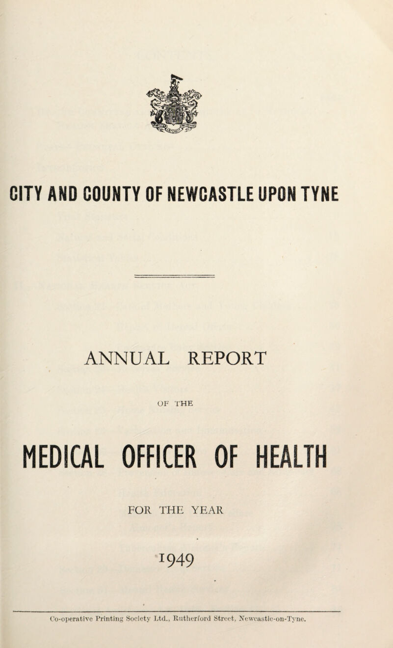 ANNUAL REPORT OF THE MEDICAL OFFICER OF HEALTH FOR THE YEAR 049