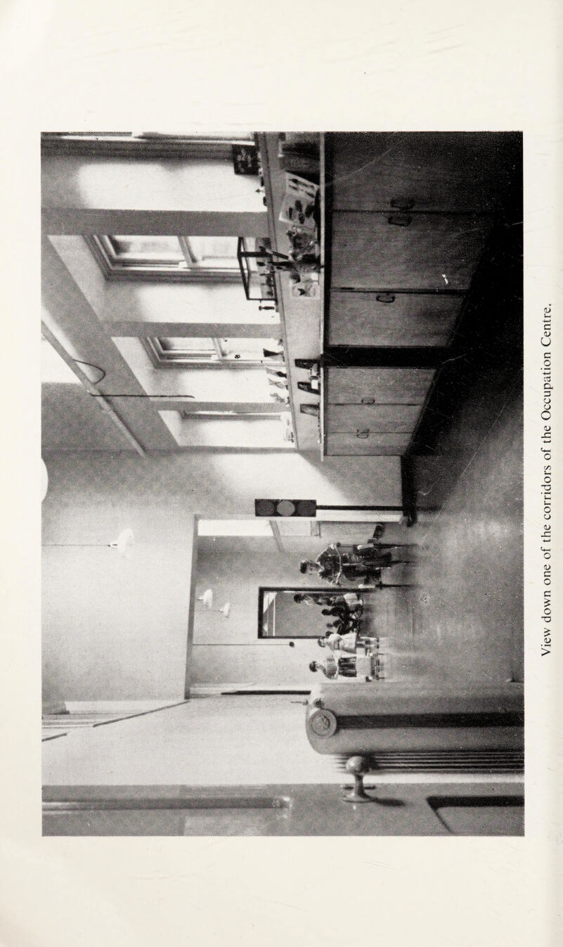 View down one of the corridors of the Occupation Centre.