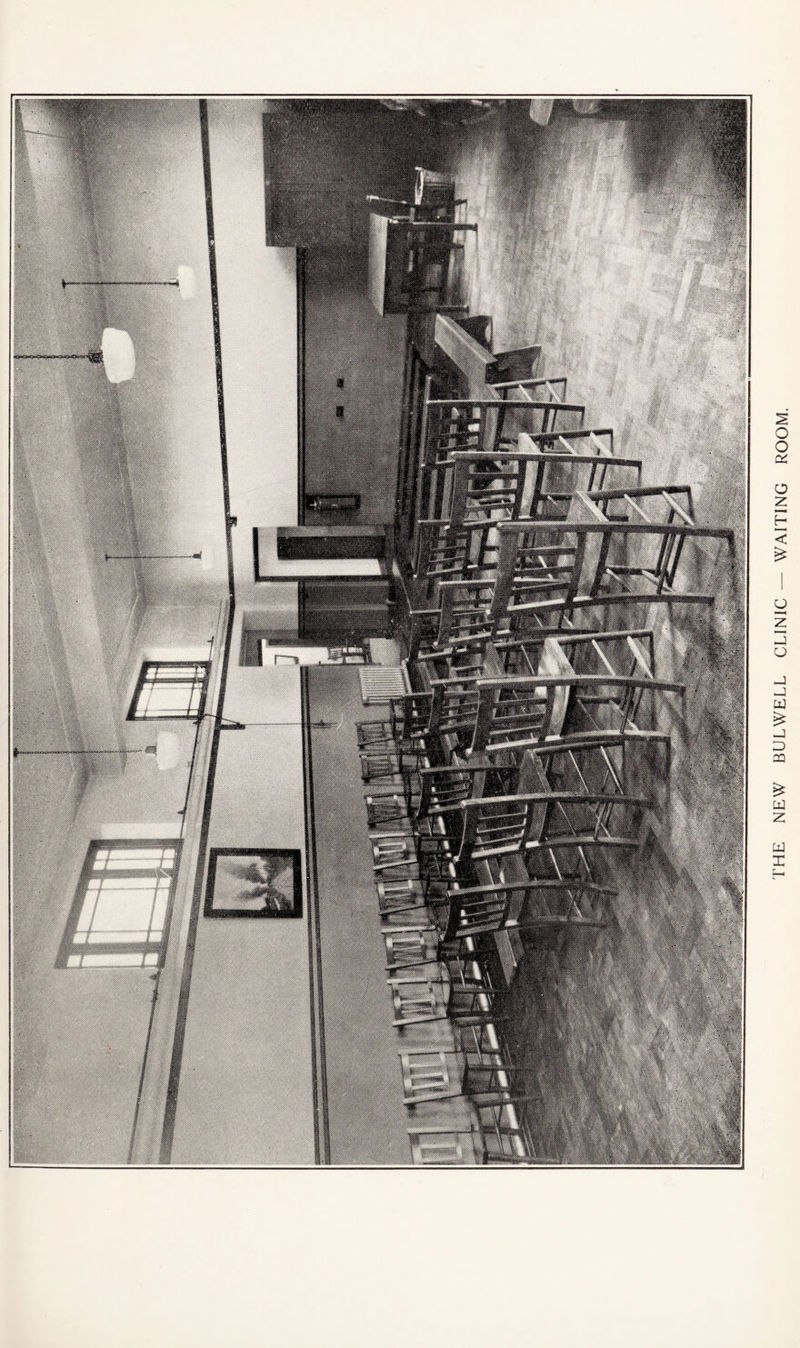 THE NEW BULWELL CLINIC — WAITING ROOM.