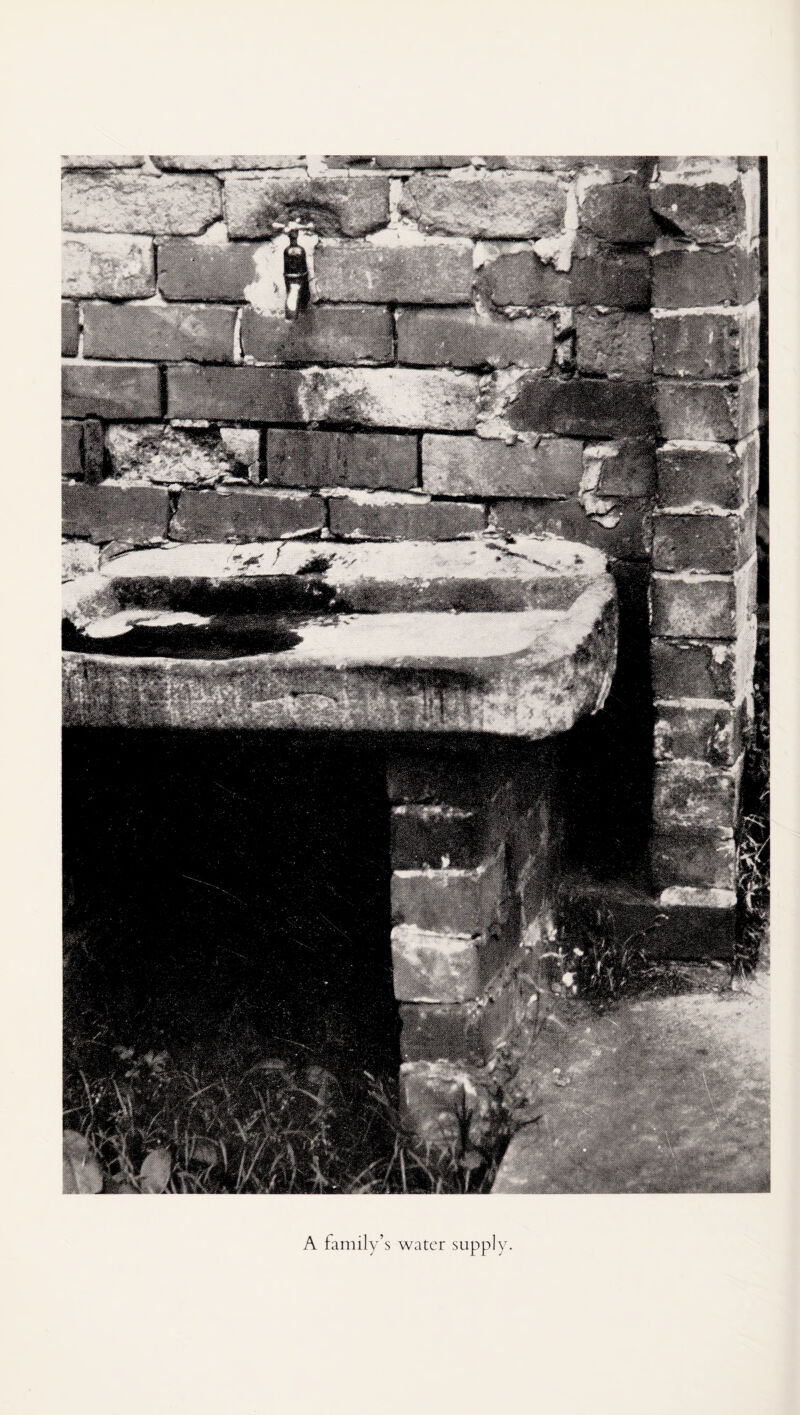 A family’s water supply