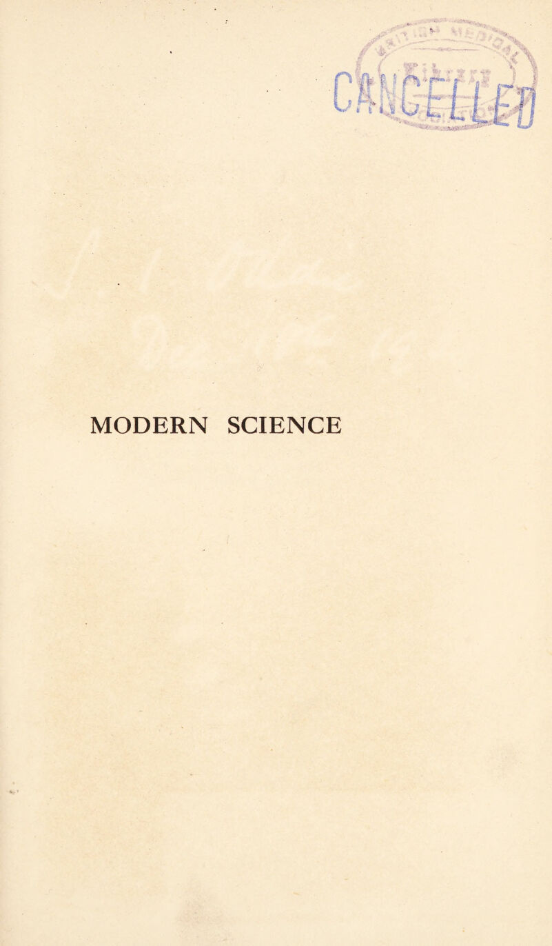 MODERN * SCIENCE
