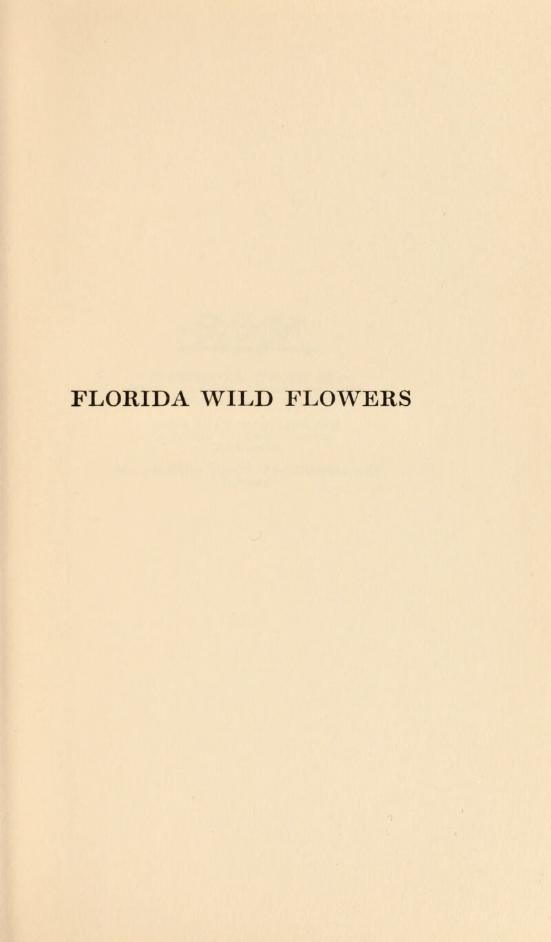 FLORIDA WILD FLOWERS