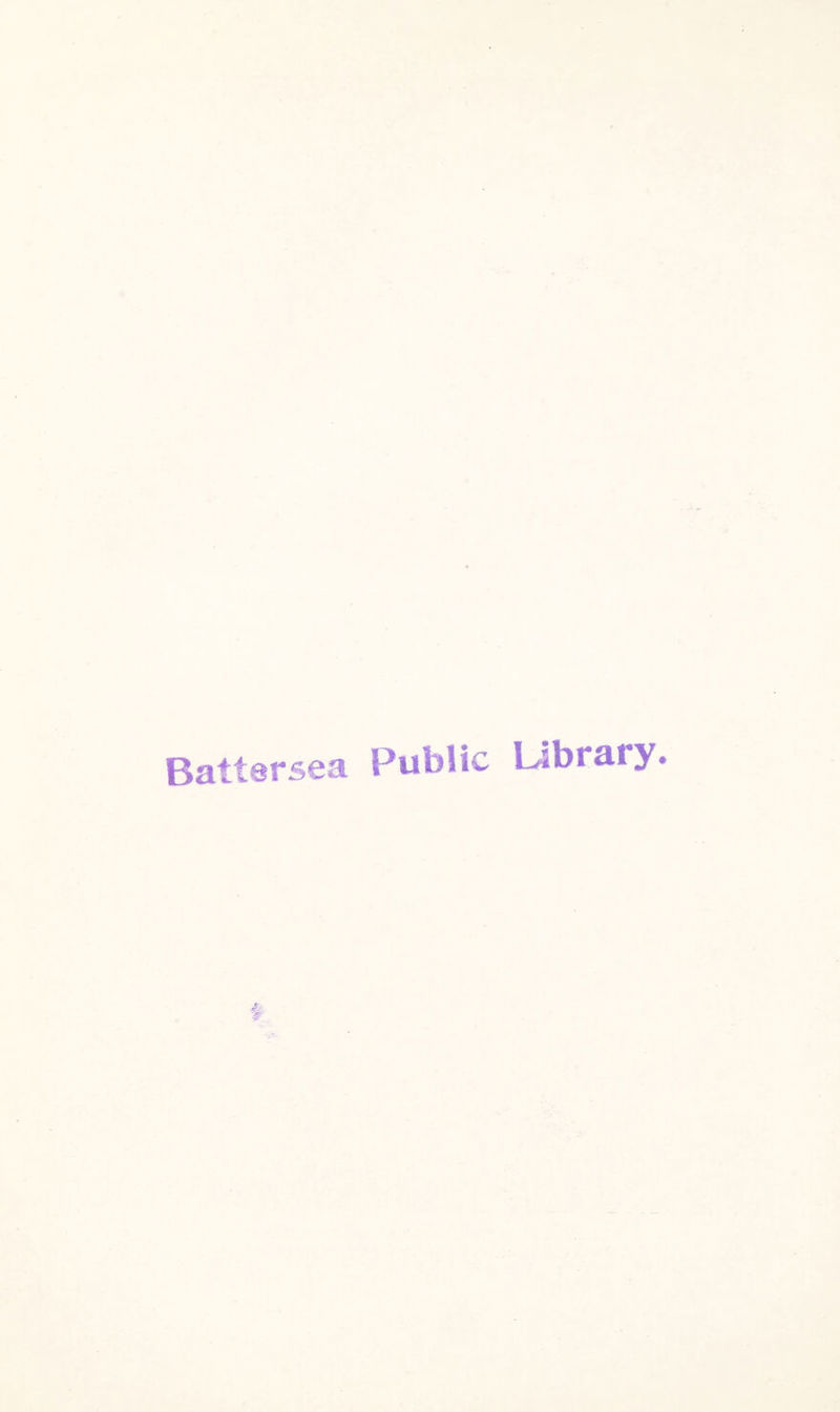 Battersea Public Libraty.