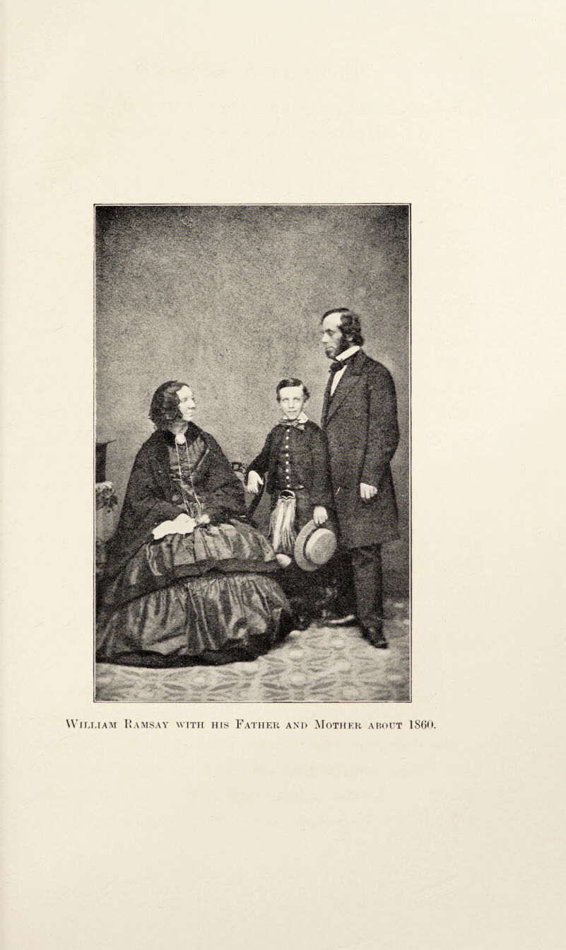 William Ramsay with hes Father and Mother about 1860,