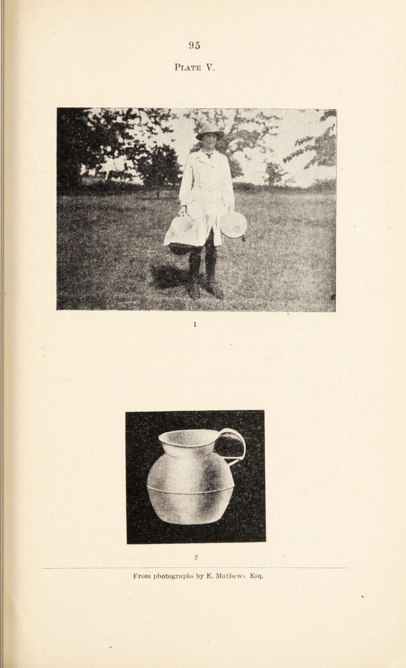 1^' Plate V. From photographs by E, Mathews Esq