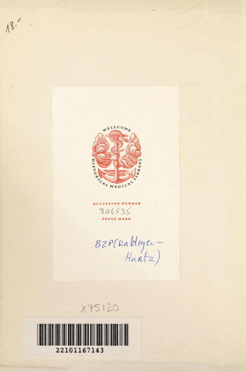 ACCESSION NUMBER PRESS MARK * rs 12.0 22101167143