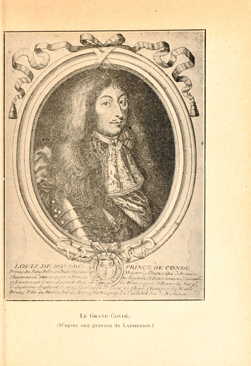 Le Grand Condé. (D’apres une gravure «le Laiuiessin.)