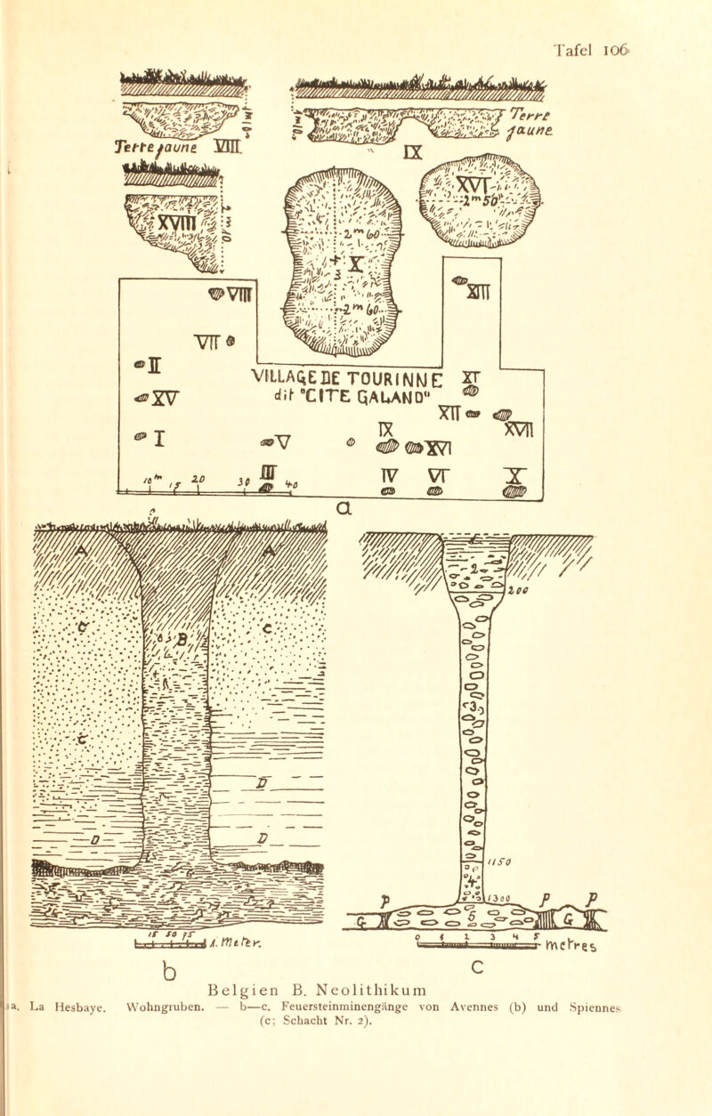 Tette jaune. 3Z11L » \: Y'i*\V/'r ’^n ’V. «u. ^'c d XViii ^ v! ^ \<r, ^vnr W® ®][ «®XV CP» J 4flfp sn •fir-y..jr*2*'M (fö.-I s%}ä.<ru.; ;//•• /« .20 L-z Y i VILLA^EBE TOURINKIE £T dil‘ C1TE QALAND ^ XTT T7 ^ ■•w ® 40 mrg?\ ÜT v ^ *<> iv vr xvn x a §Mßd§:M ✓ - ^- -L' •.' ■• •;•. • •/•Ü iv^v-X 3T .yr=^-5 - /r /a fr ■ »-r4r.nl ^. HU tl K b c Belgien B. Neolithikum La Hesbaye. Wohngruben. — b—c. Feuersteinminengiinge von Avennes (b) und Spiennes