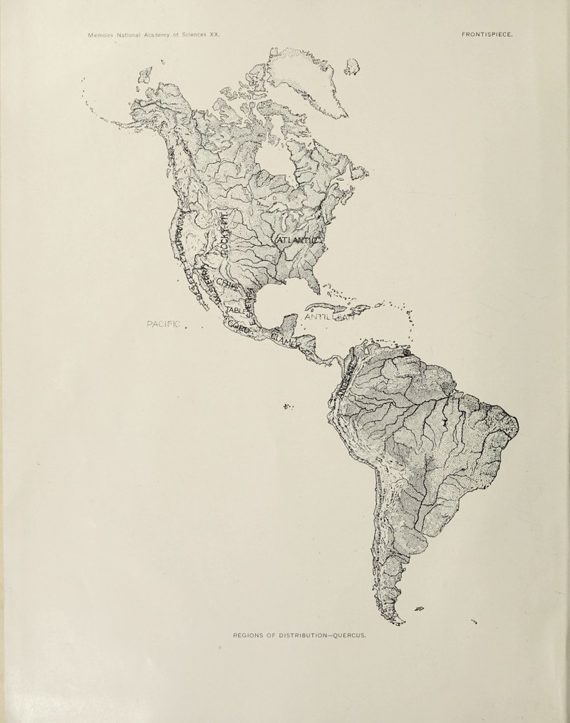 REGIONS OF DISTRIBUTION—QUERCUS