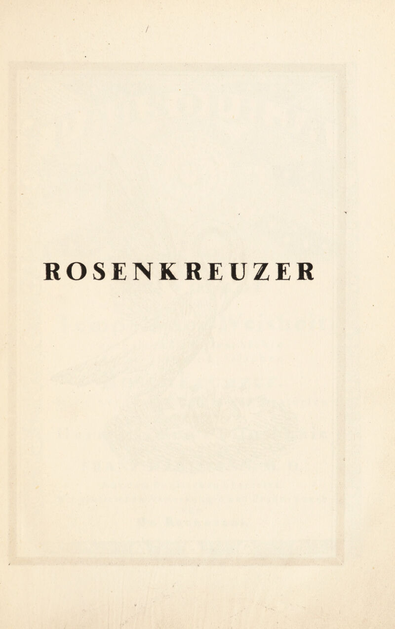 / ROSENKREUZER V