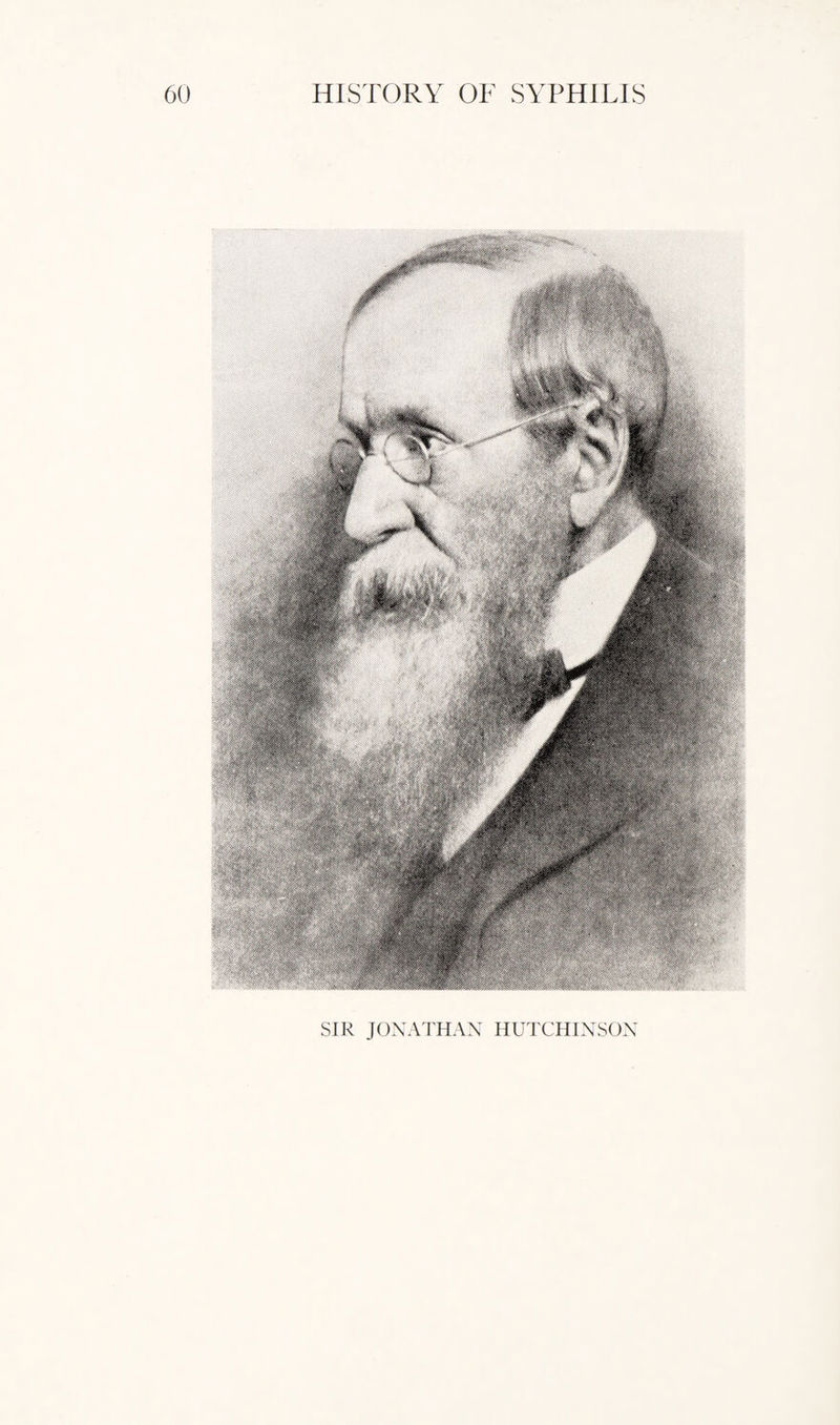 SIR JONATHAN HUTCHINSON