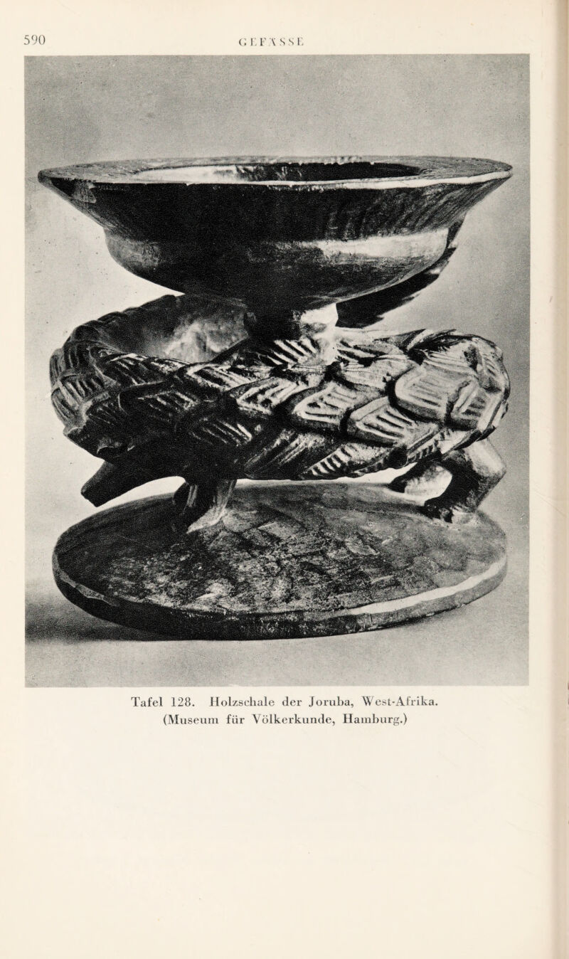 Tafel 128. Holzsehale der Joruba, West-Afrika