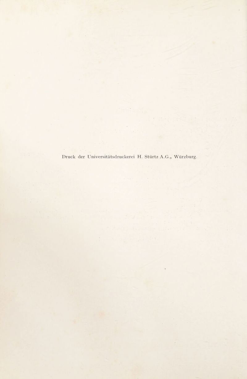 Druck der Universitätsdruckerei H. Stiirtz A.G., Würzburg.
