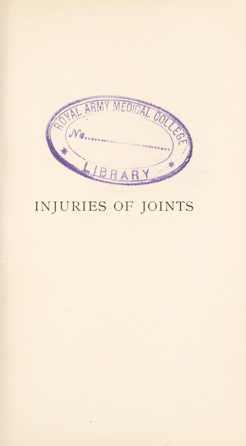 INJURIES OF JOINTS