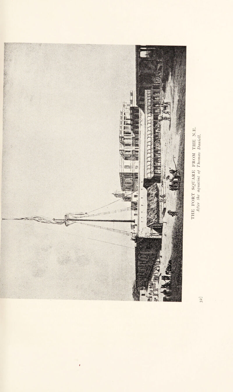 t the; fort souarf, from the; n.r. After the aquatint of Thomas Daniell.