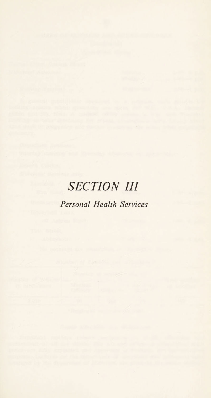 Personal Health Services