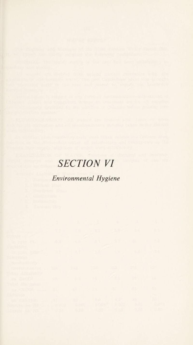 Environmental Hygiene