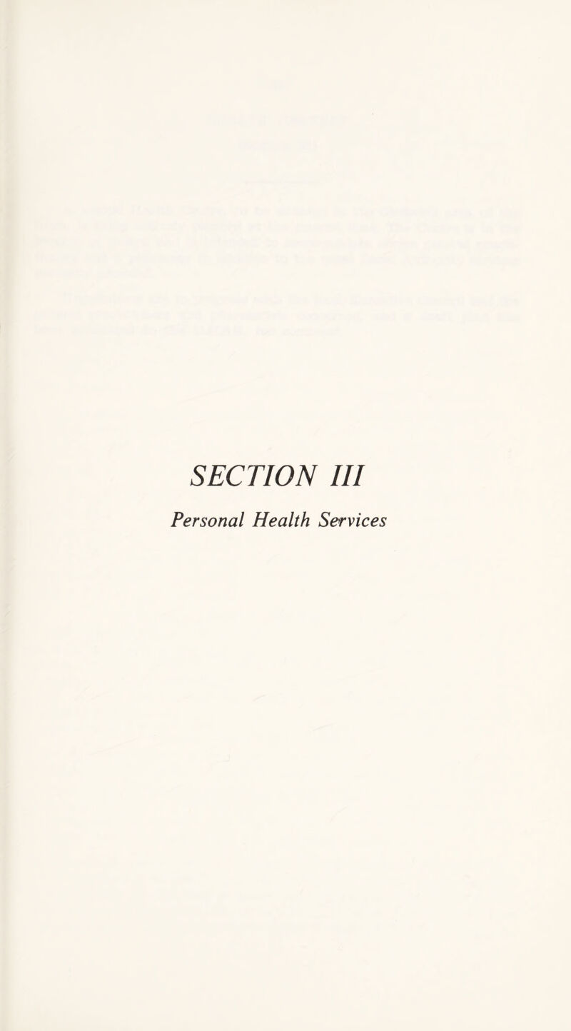 Personal Health Services