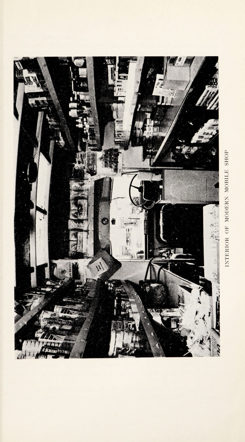 INTERIOR OF MODERN MOBILE SHOP