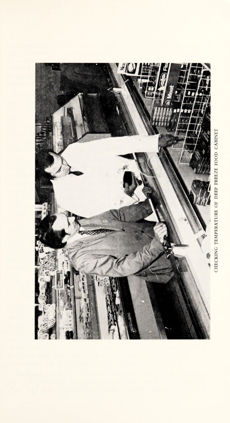 CHECKING TEMPERATURE OF DEEP FREEZE FOOD CABINET