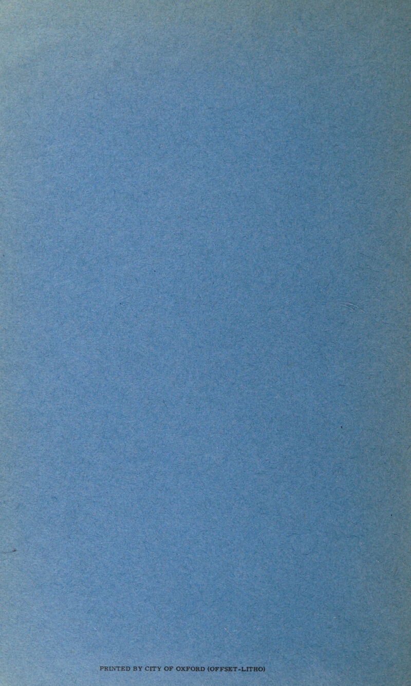 PRINTED BY CITY OF OXFORD (OFFSET-LITHO)