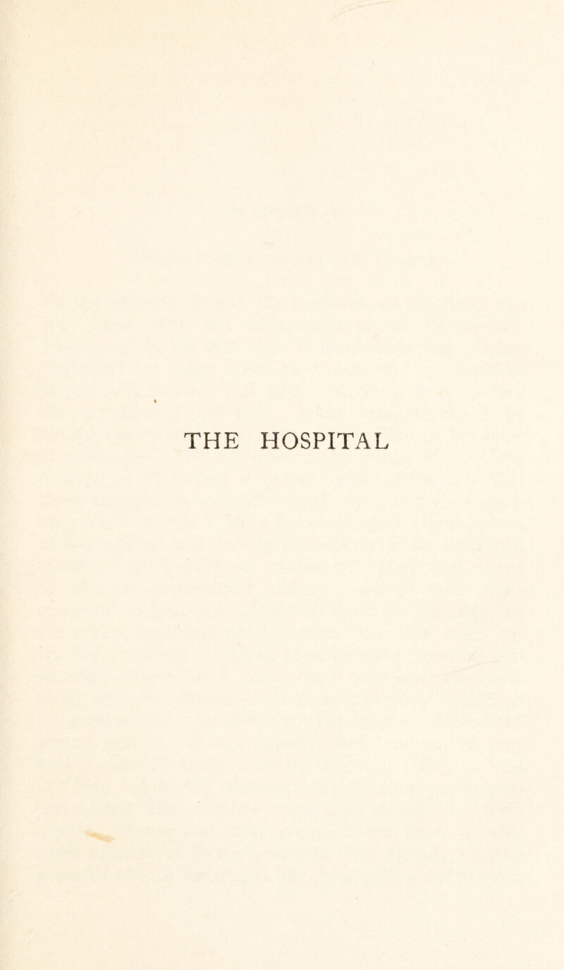 THE HOSPITAL