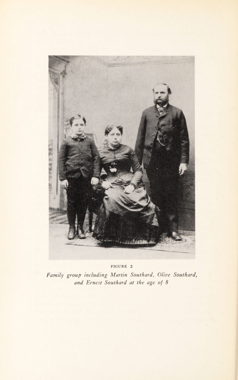 Family group including Martin Southard, Olive Southard, and Ernest Southard at the age of 8