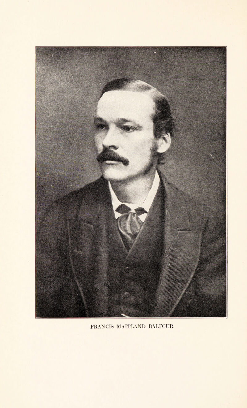 FRANCIS MAITLAND BALFOUR