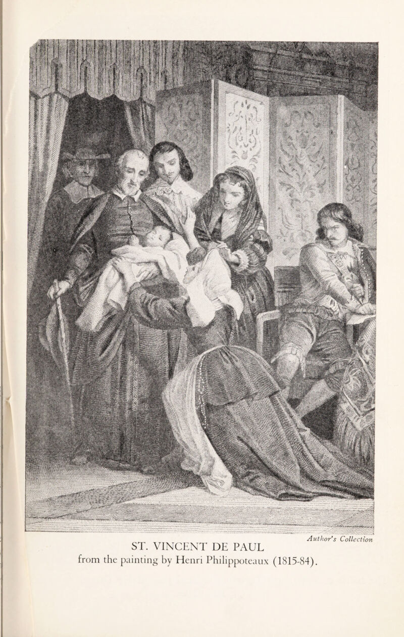 Author’s Collection ST. VINCENT DE PAUL from the painting by Henri Philippoteaux (1815-84).