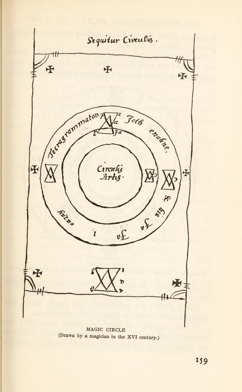 S*c Oveufu5 . MAGIC CIRCLE (Drawn by a magician in the XVI century.)