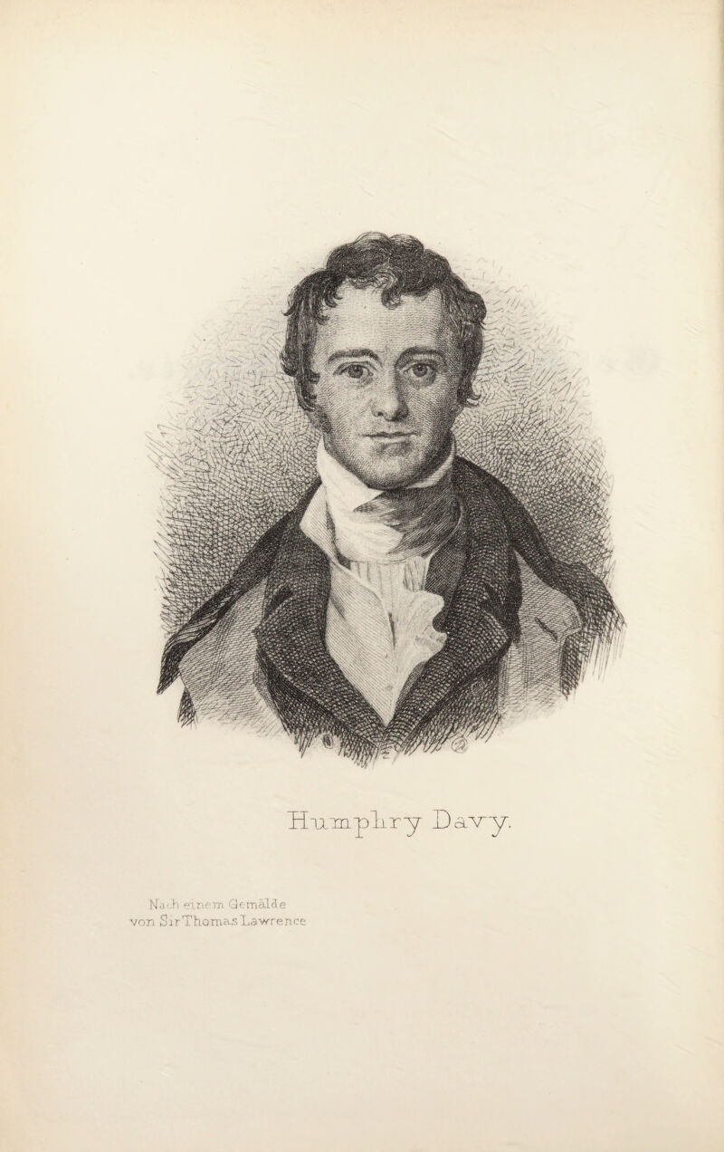 H'umpliry Davy. Nach einem Gemälde von S:r Thomas Lawrence